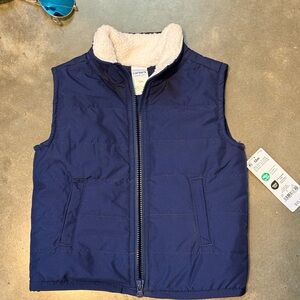 Carter's Dark Blue Vest with Soft Cream Lining
